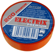 ELECTRIX 200 PREMIUM 0,18x19mm 18m czerwony Taśma elektroizolacyjna PCV