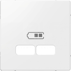 MERTEN SYSTEM M biel polarna Płytka centralna gniazda ładowania USB