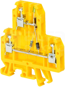 ZUG-G/24-E2R 24V dioda czerw Złączka 1-torowa sygn.żółty