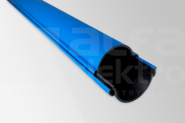 ROS-D 160 niebieski (3mb) Rura osłonowa sztywna dzielona