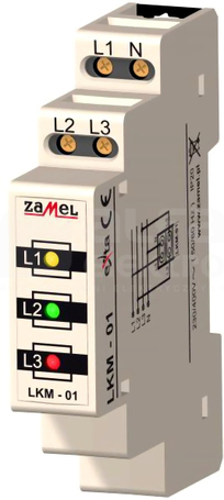 LKM-01-40 230V/400V LED czer./ziel./żół. Wskaźnik zasilania