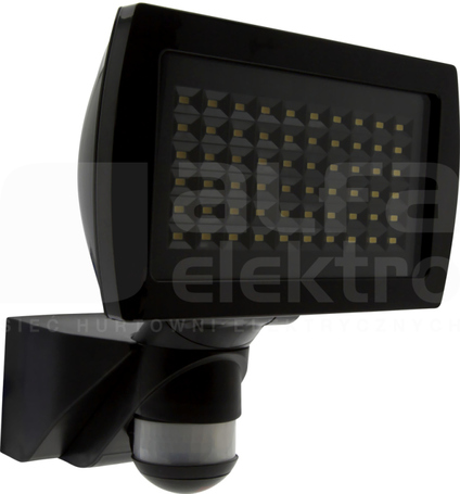 FL2N-LED-230 czarny Reflektor LED z czuj.ruchu