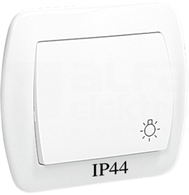AKORD IP44 biały Przycisk światło