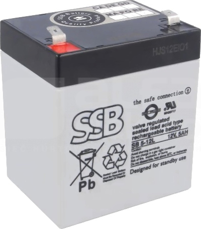SBL5-12 12V 5,0Ah Akumulator kwasowo-ołowiowy