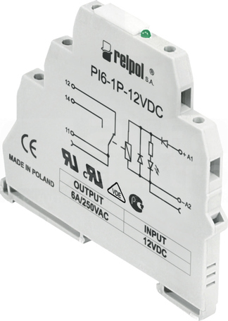 PI6-1P-24VDC 1P 24VDC IP20 Przekaźnik interfejsowy