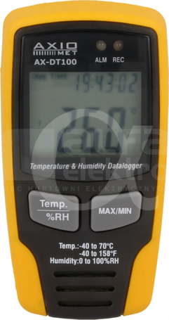 LCD -20-70stC 0-100%RH Rejestrator temperatury i wilgotności