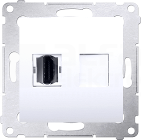 SIMON54 biały Gniazdo HDMI