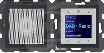 B.x Radio Touch DAB+ z głośnikiem antracyt mat Radio dotykowe