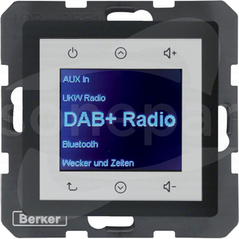 Q.x Radio Touch DAB+ BT antracyt aksamit Radio dotykowe