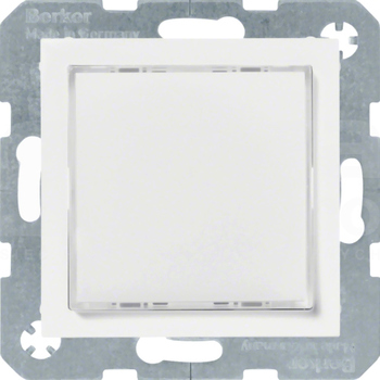 B.Kwadrat  podświetlenie białe biały połysk Sygnalizator świetlny LED