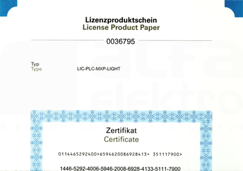 LIC-PLC-A Dokument licencyjny