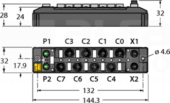 TBEN-S1-8DXP Moduł I/O sieci ETHERNET